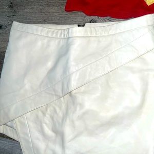 Mason leather white skirt with tags